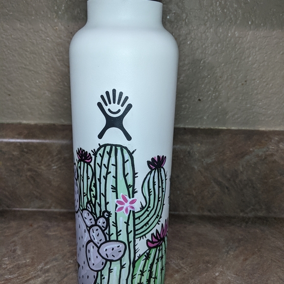 Cactus Hydroflask hand painted